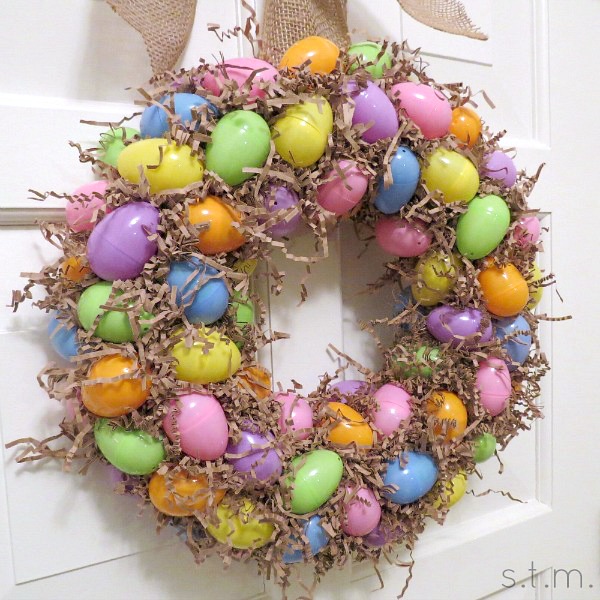 Easter Egg Wreath is Easy and Inexpensive
