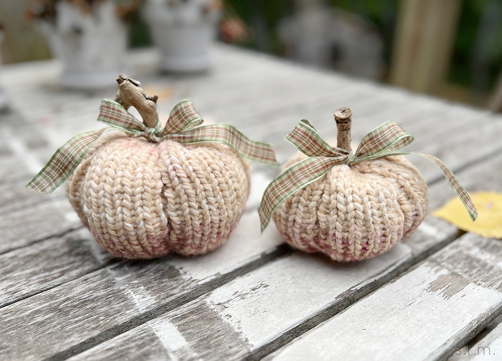 creamy pink pumpkins